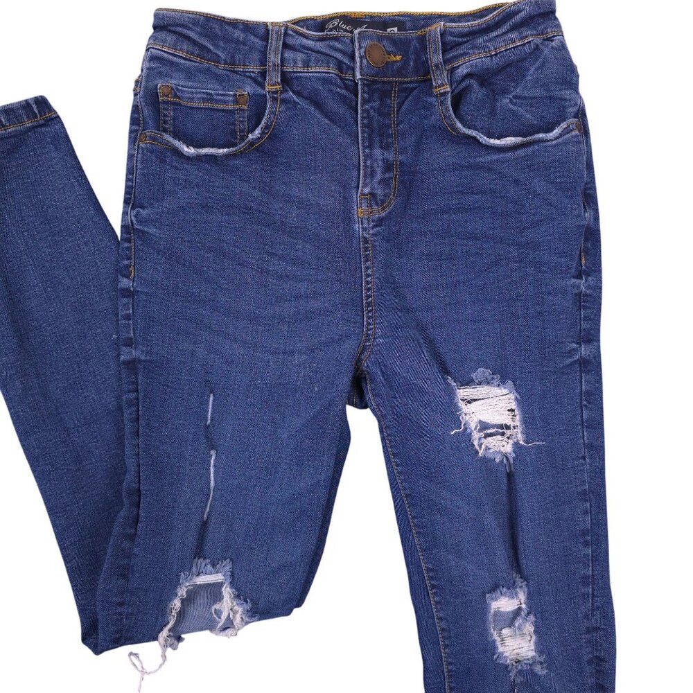Blue Age Denim Collection Distressed Skinny Jeans Womens Size 3